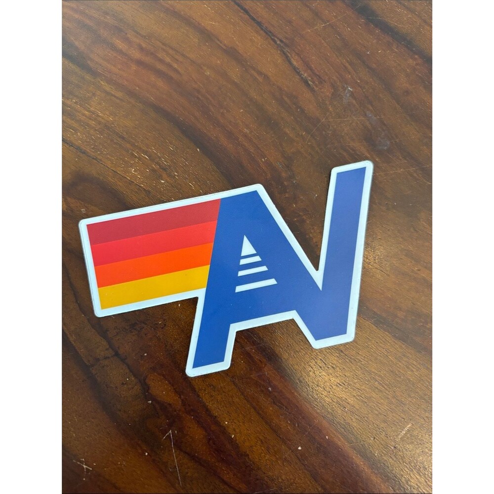 Aviator Nation sticker new striped classic blue red rainbow